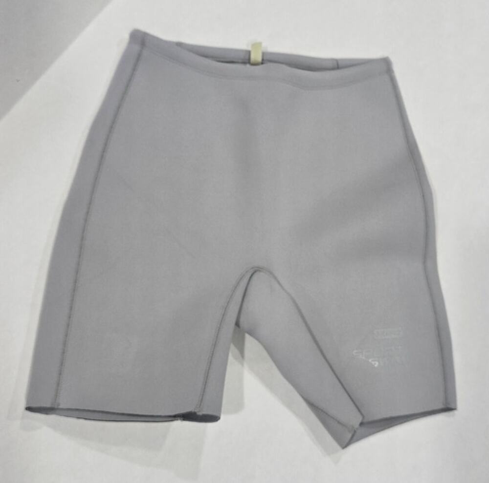 NWT SKIMS Sport Swim Scuba Mid Thigh Shorts Gray XS Drawstring Rare